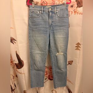 Madewell Light Blue Straight Leg Jeans